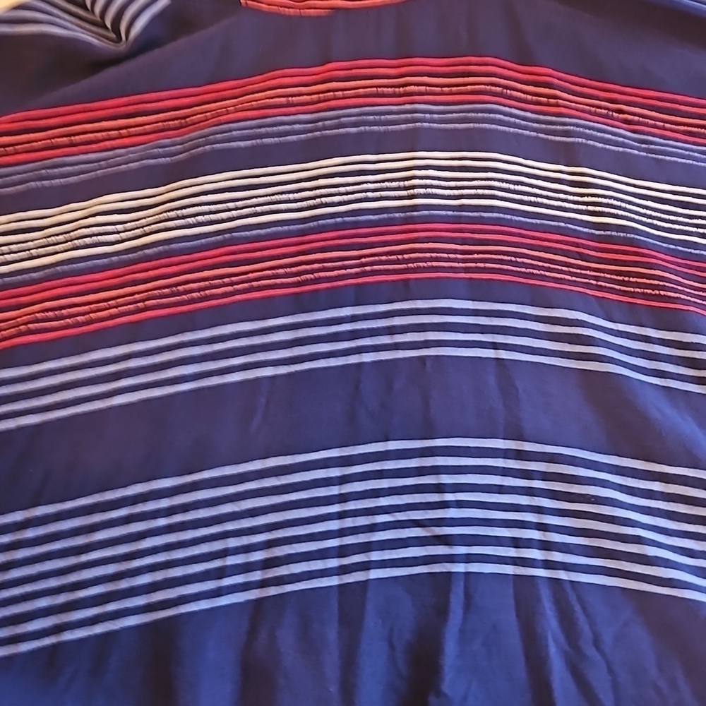 Old Navy patriotic mini dress petite blue scrunch Bach geometric design stripes - Picture 15 of 17